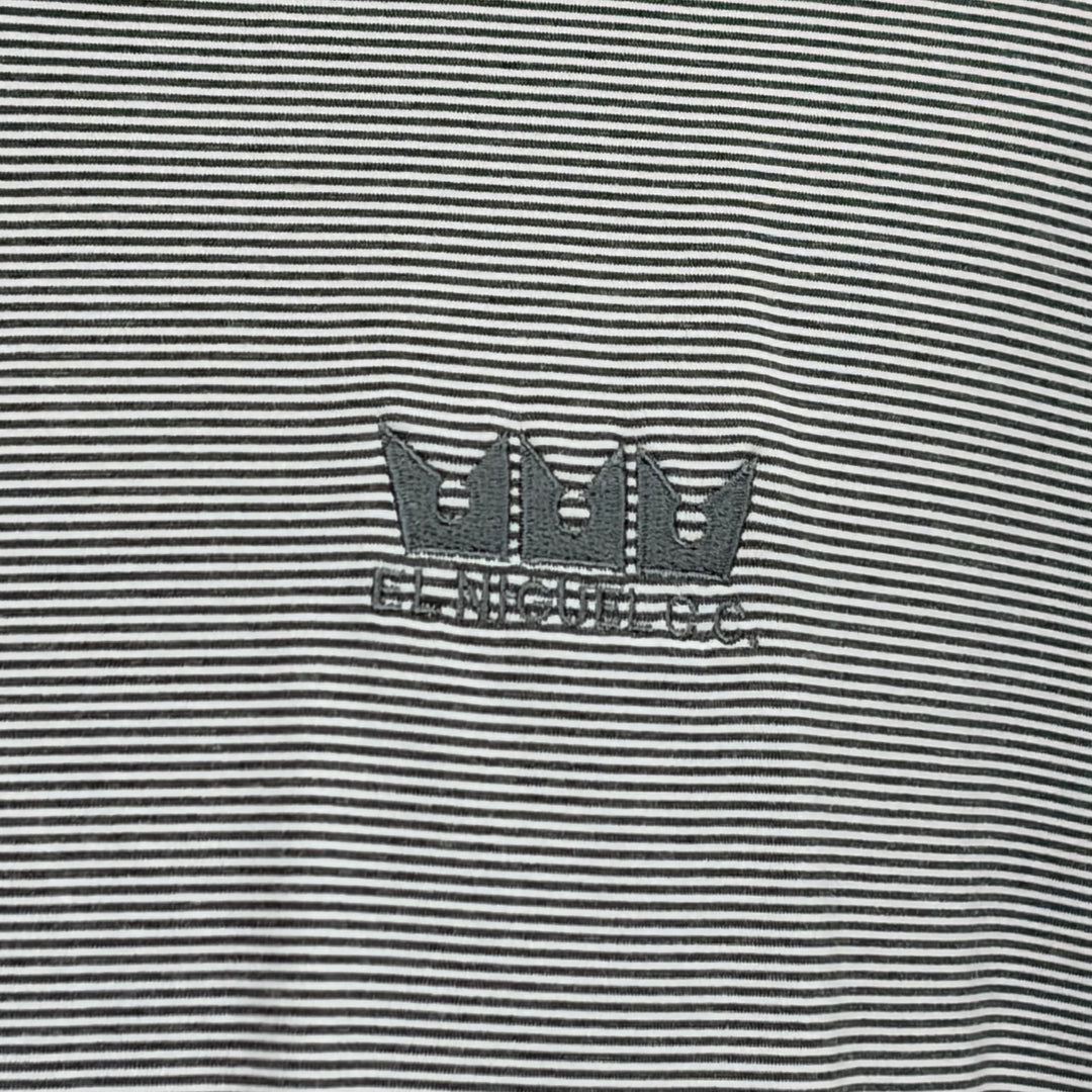Linksoul Monterey Microstripe Polo (w/logo) - Grey Stripe - XX-Large - Skorzie