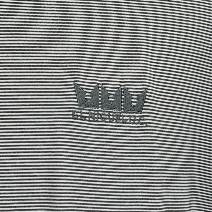 Linksoul Monterey Microstripe Polo (w/logo) - Grey Stripe - XX-Large - Skorzie