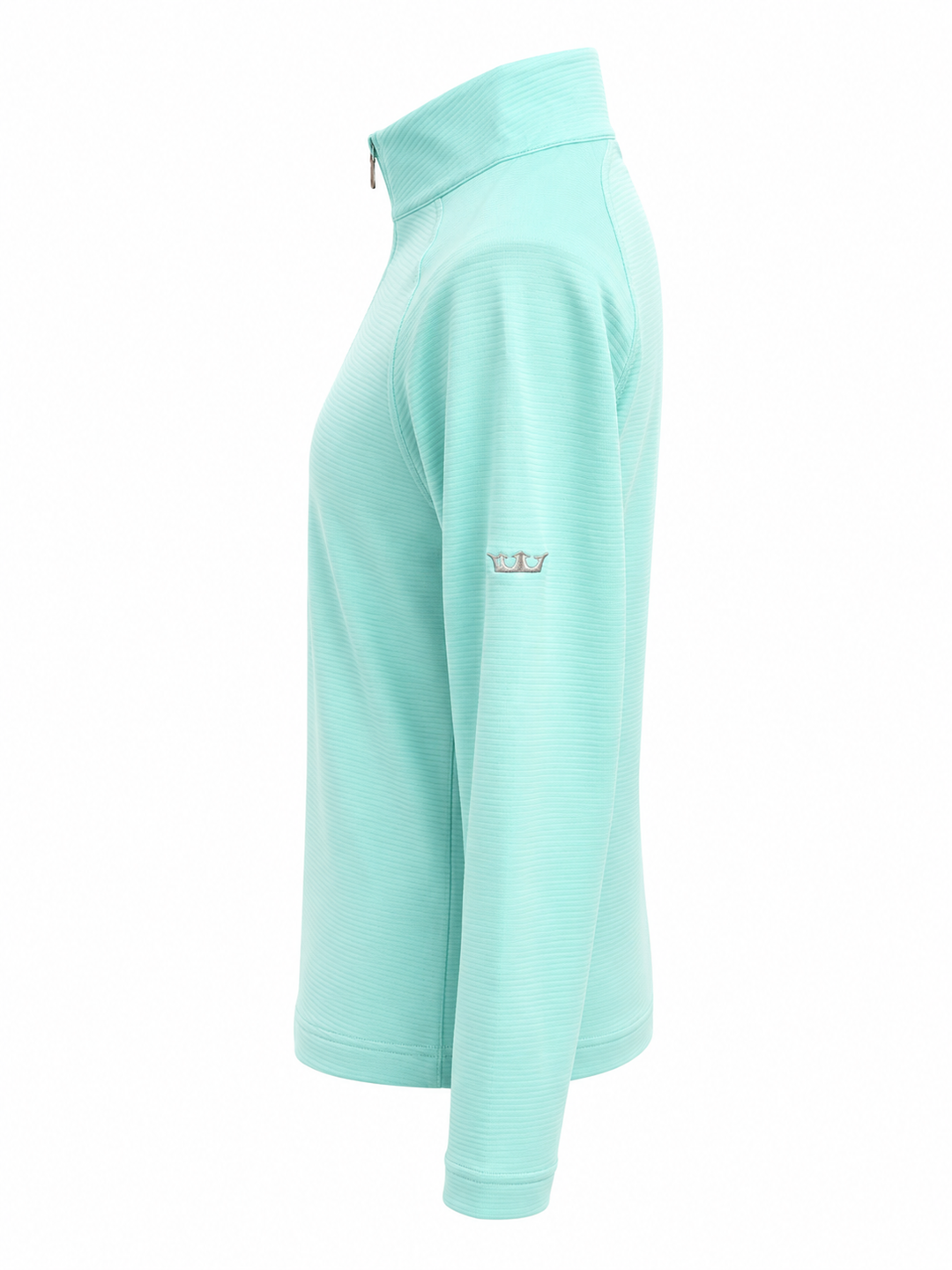 Peter Millar Men's Midlayer Quarter Zip (w/logo) - Aqua - Small - Skorzie