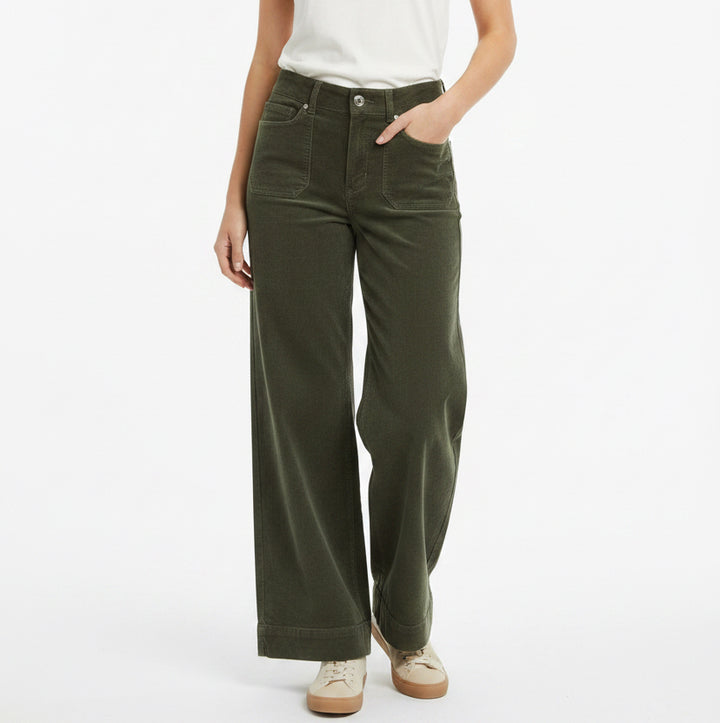 Travis Mathew Women's Pant Everyday Cord Long (31") Grape Leaf Size S