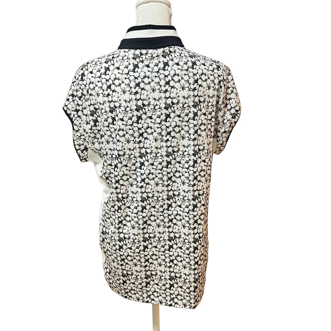 Lohla Sport Tate Cap Sleeve (w/ logo) - Black/White Print - X-Large - Skorzie