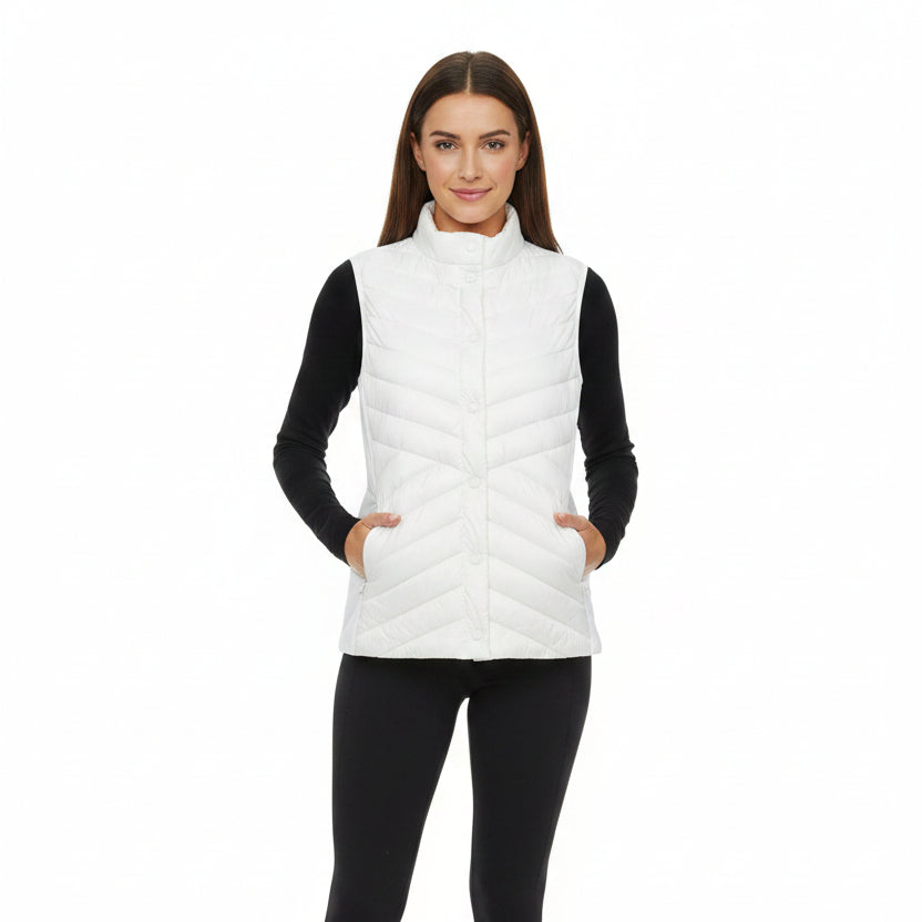 G/FORE Women's Vest Quilted Stretch Tech Snow Size S