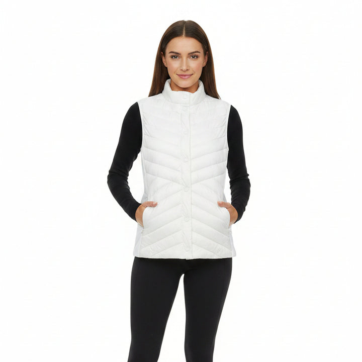 G/FORE Women's Vest Quilted Stretch Tech Snow Size S