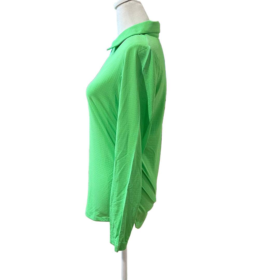 IBKUL Adjustable Length L/S Polo - Lime - Small - Skorzie