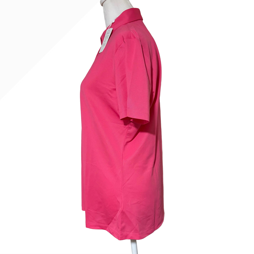 Greg Norman Freedom Stretch Polo - Flora Pink - Medium (FINAL SALE ITEM) - Skorzie