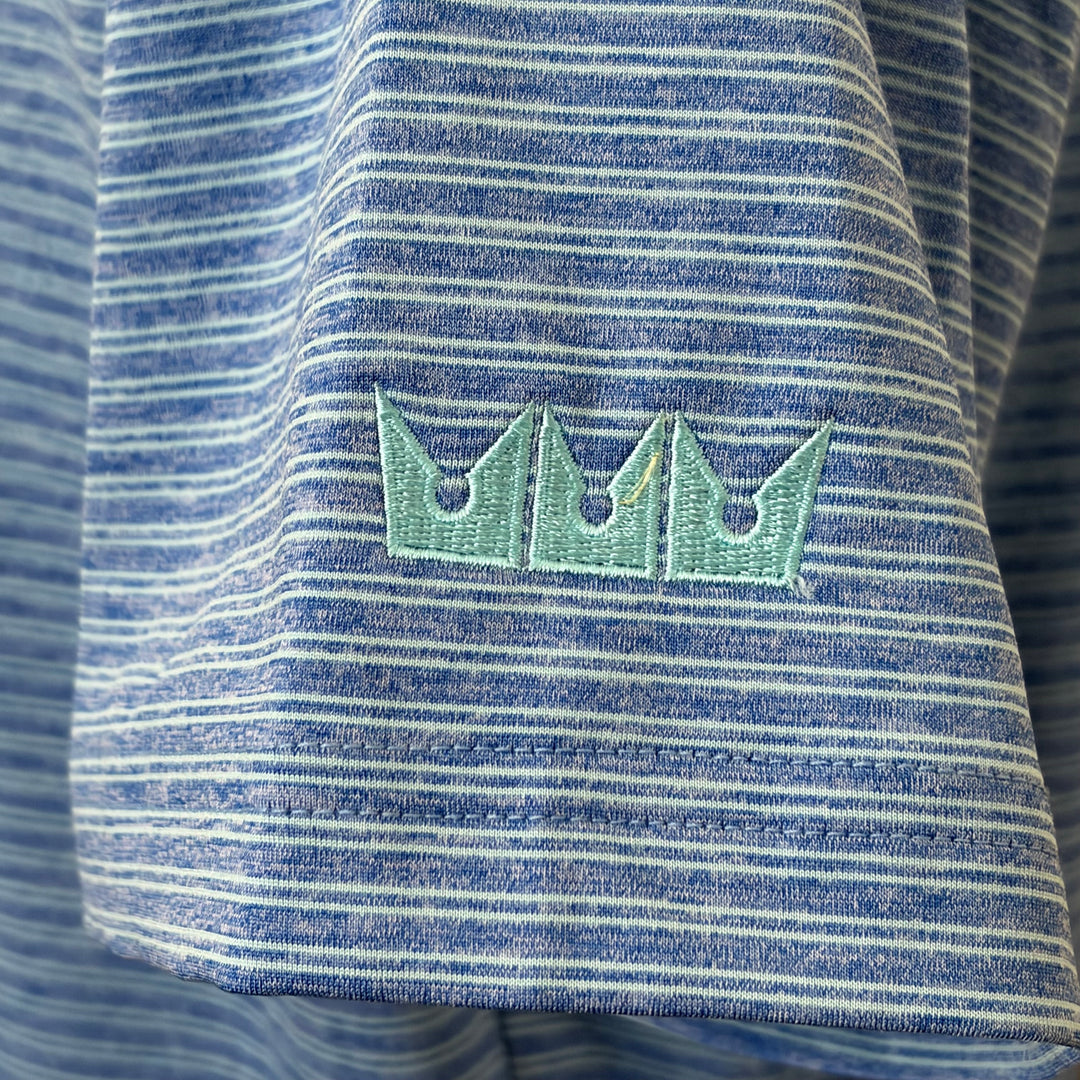 Johnnie-O Arnold Striped Polo (w/logo) - Biscayne - Small - Skorzie