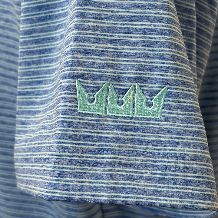 Johnnie-O Arnold Striped Polo (w/logo) - Biscayne - Small - Skorzie