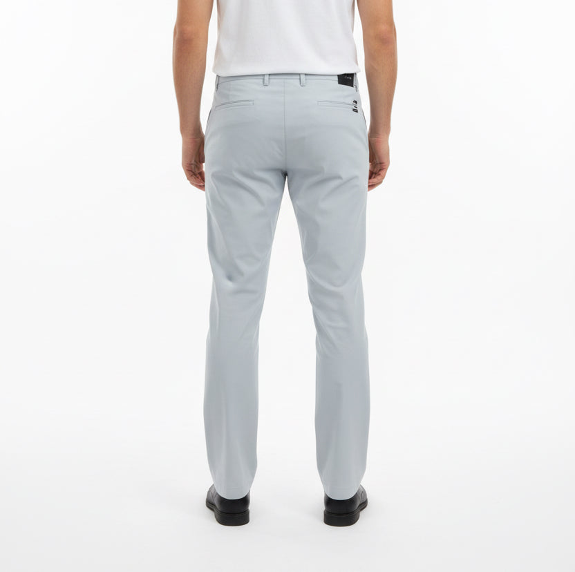 Straight Down Men's Pant Flex Silver Size 32X31
