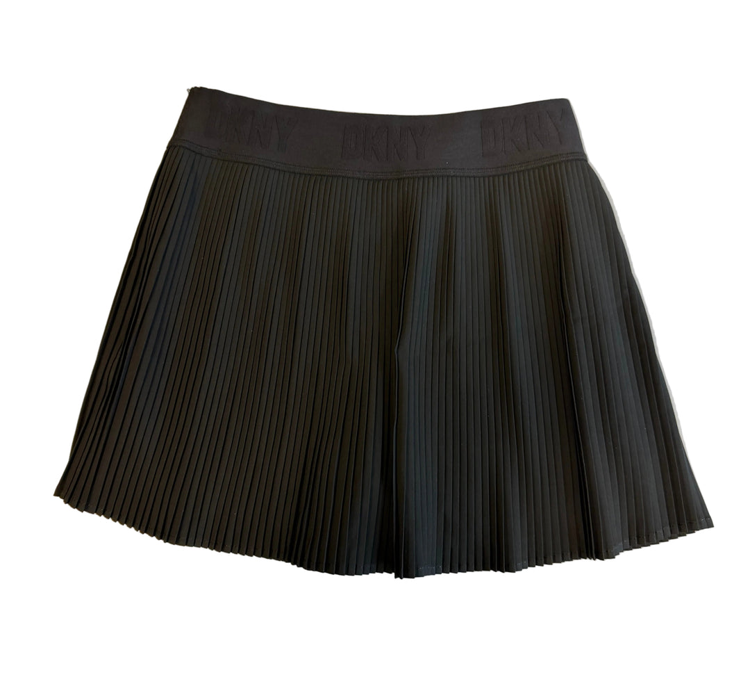 DKNY Sport - Black Ribbed Pleated Skort - Black (FINAL SALE ITEM)
