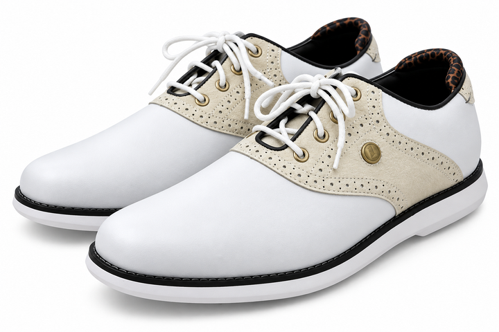FootJoy Traditions Women's Golf Shoes 97938 - Size 11 - White/Tan