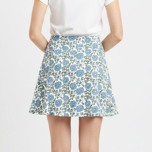Smith & Quinn Women's Golf Skort Molly 16" Seasalt Floral Size L