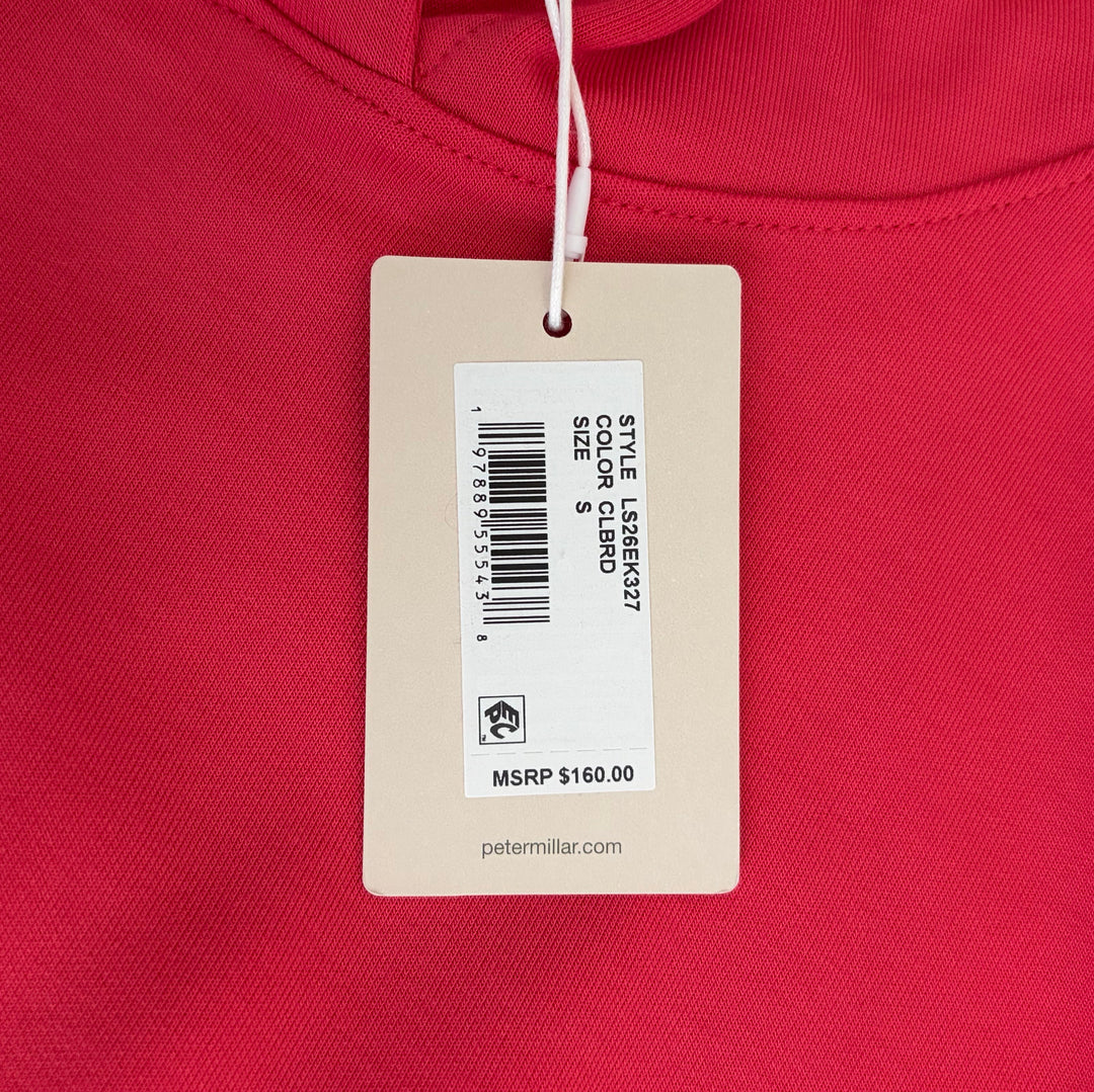 Peter Millar Women's Hoodie Flora Knit (w/ logo) Club Red Size S