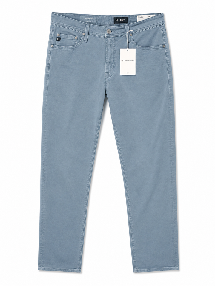 AG Men's Tellis Sueded Sateen Modern Slim Pant - Sulfer Shore Break - Skorzie