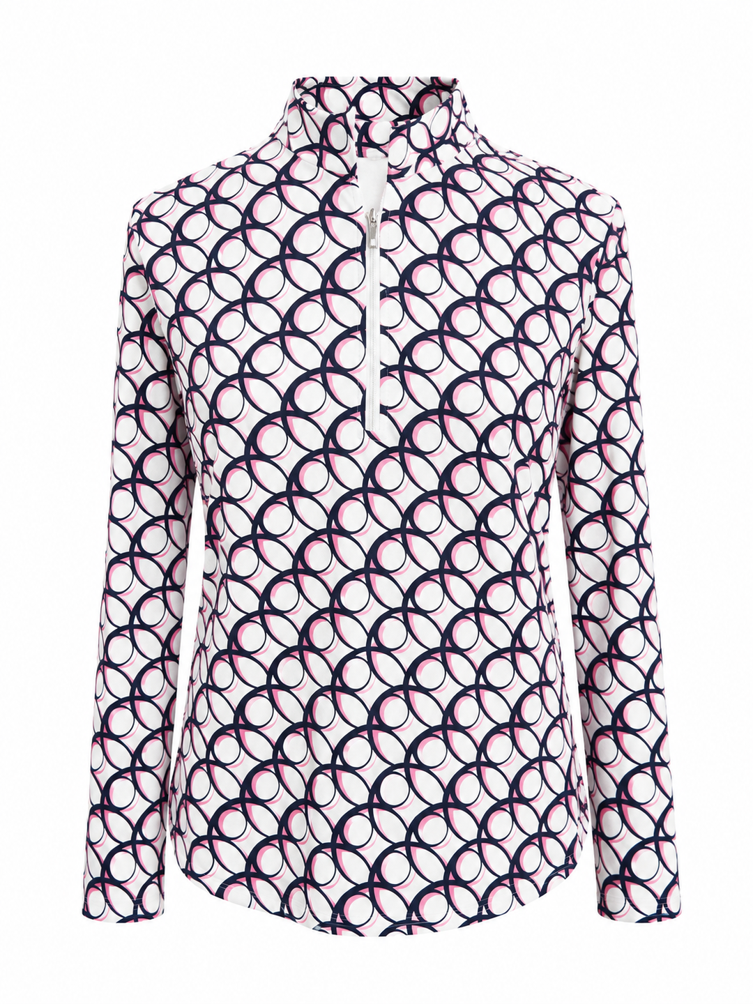 Tail Women's Long Sleeve Quarter Zip - Twilight Geo - Large