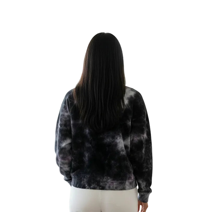 Electric & Rose Velour Sweatshirt - Onyx Tie Dye - X-Small - Skorzie