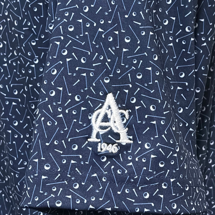 Rhoback Mulligan Performance Polo (w/logo) - Admiral Navy - Skorzie