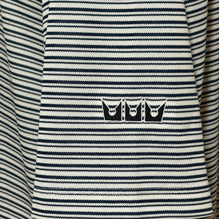 Sun Day Red Cypress Pique Stripe Polo (w/logo) - Estate Blue - XX-Large - Skorzie