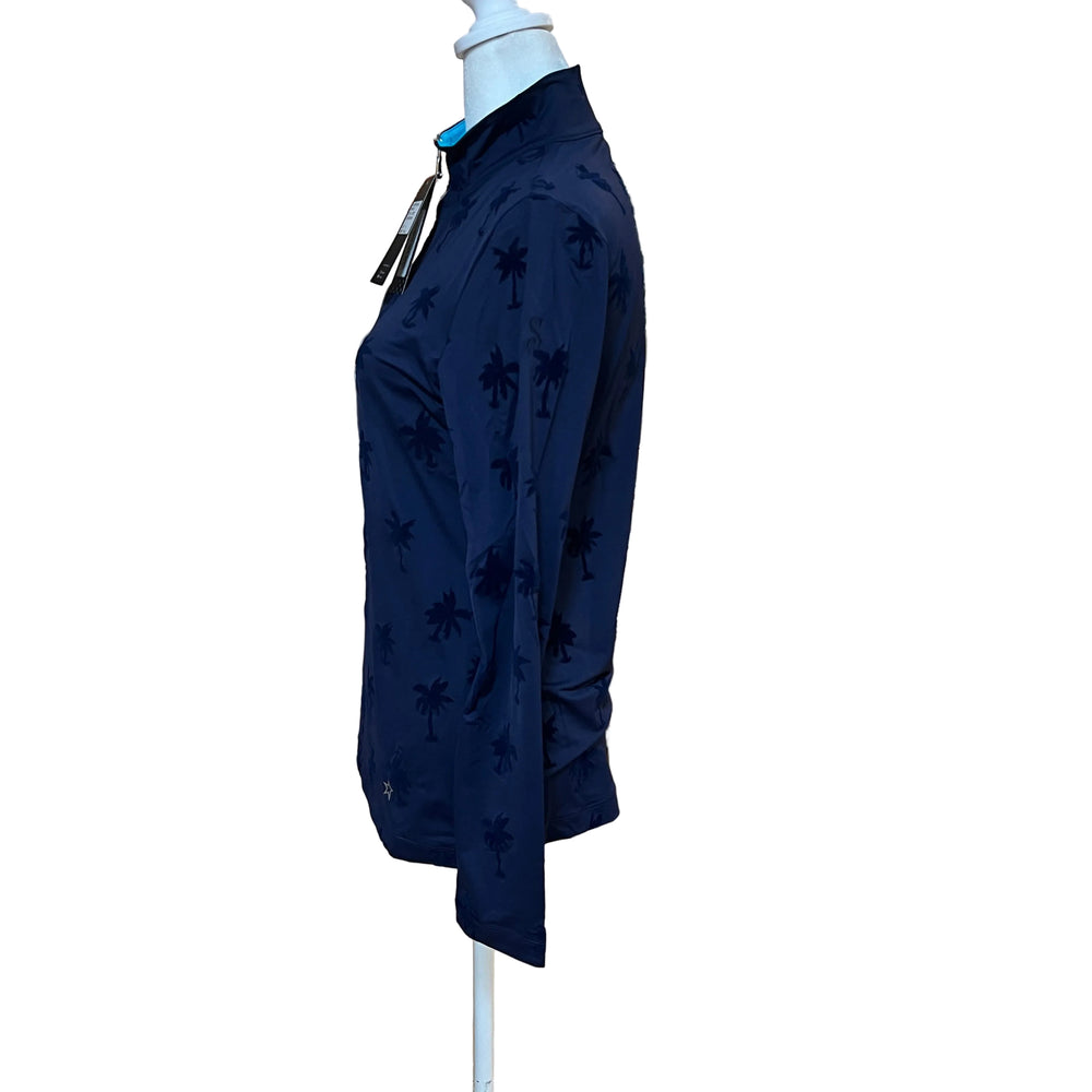 Lohla Sport Soft Palms L/S Top - Navy - Medium - Skorzie