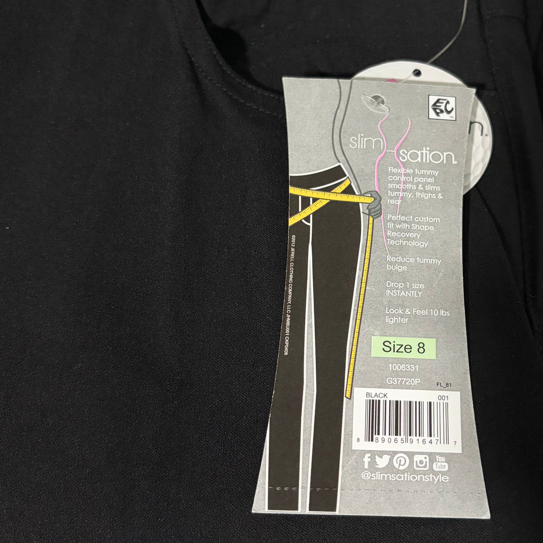 Slimsation Women's Golf Ankle Pants 29" Black Size 8