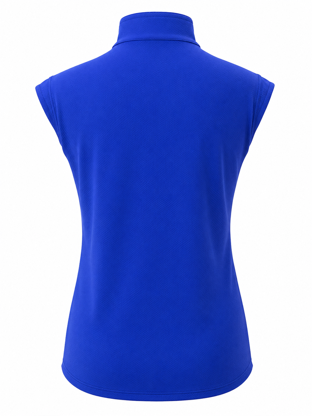 SanSoleil SolCool Sleeveless Mock Zip Top - Cobalt