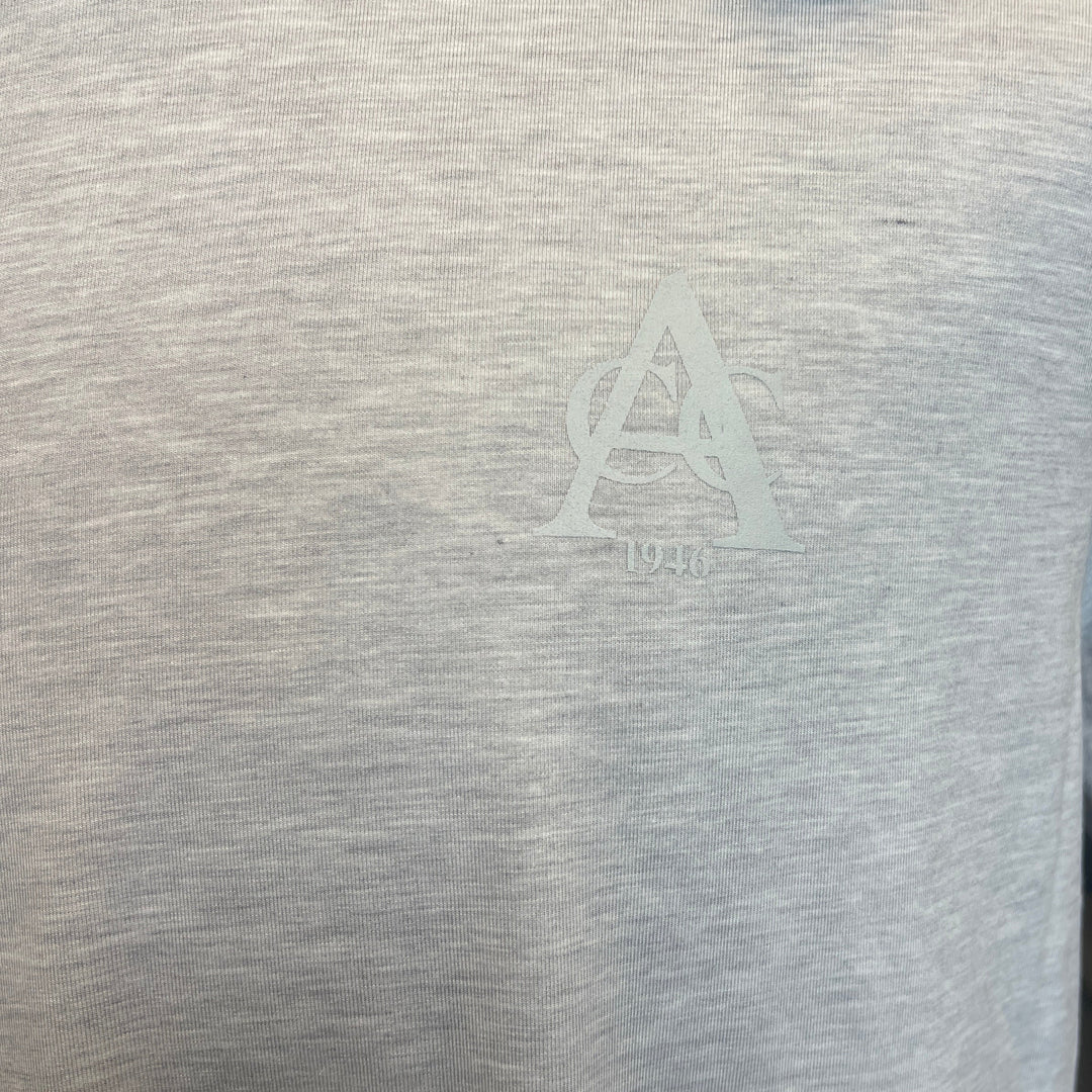 2UNDR Luxury Crew Tee (w/logo) - Grey - Small (FINAL SALE ITEM) - Skorzie