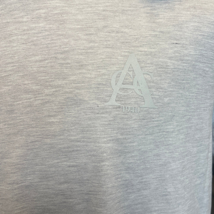 2UNDR Luxury Crew Tee (w/logo) - Grey - Small (FINAL SALE ITEM) - Skorzie