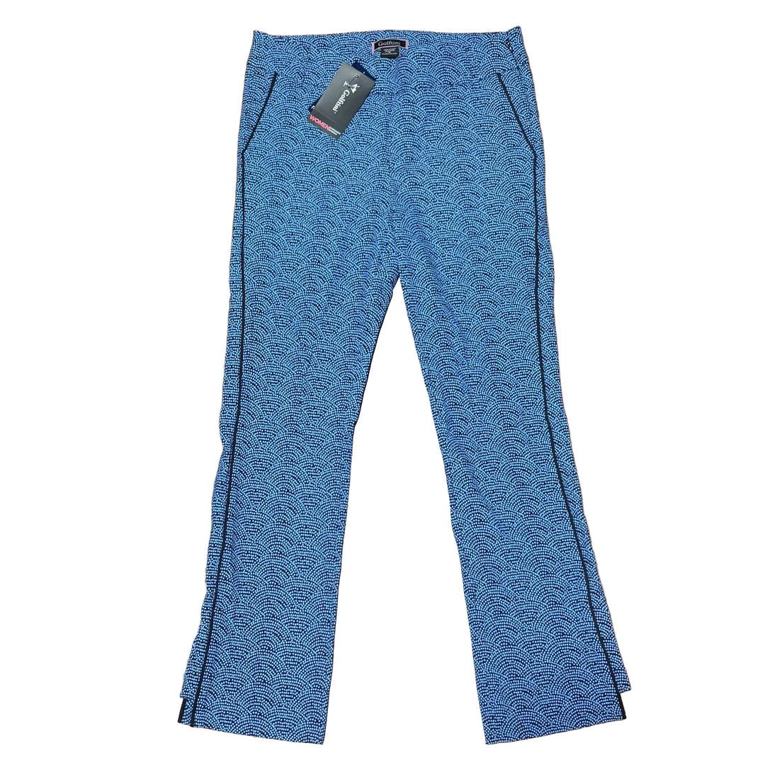 Golftini Stretch Ankle Pant 27" - Blue Swirl - Skorzie