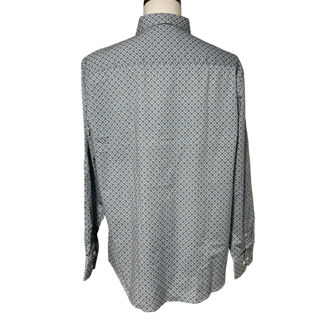 Bugatchi Axel Medallion Shirt - Shark - X-Large - Skorzie