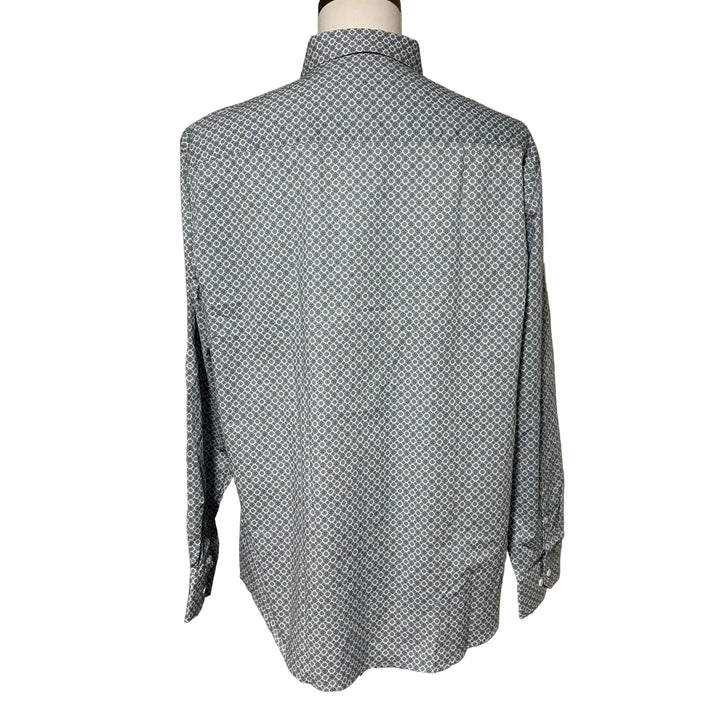 Bugatchi Axel Medallion Shirt - Shark - X-Large - Skorzie