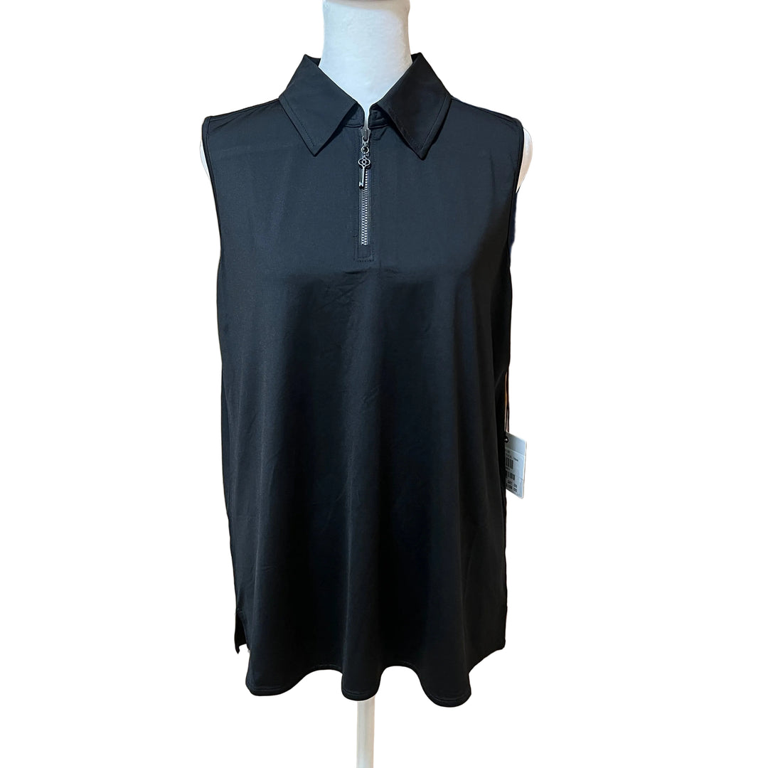 Belyn Key Sleeveless Top (w/ logo) - Black - X-Large - Skorzie