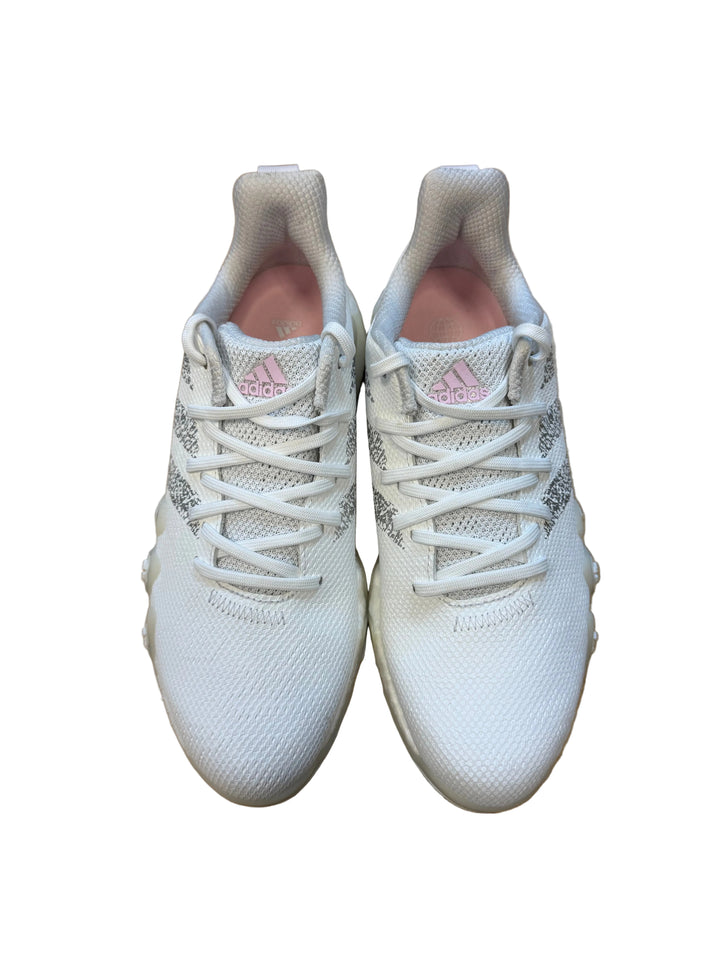 Adidas Women's CODECHAOS 22 Golf Shoes -  White/Silver/Pink - Size 11