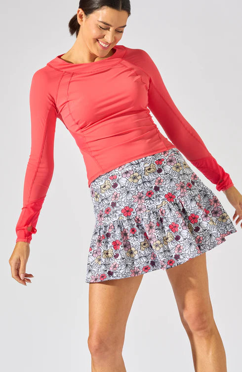 Bobbe Active Challenger Skirt - Sunset Floral - Skorzie