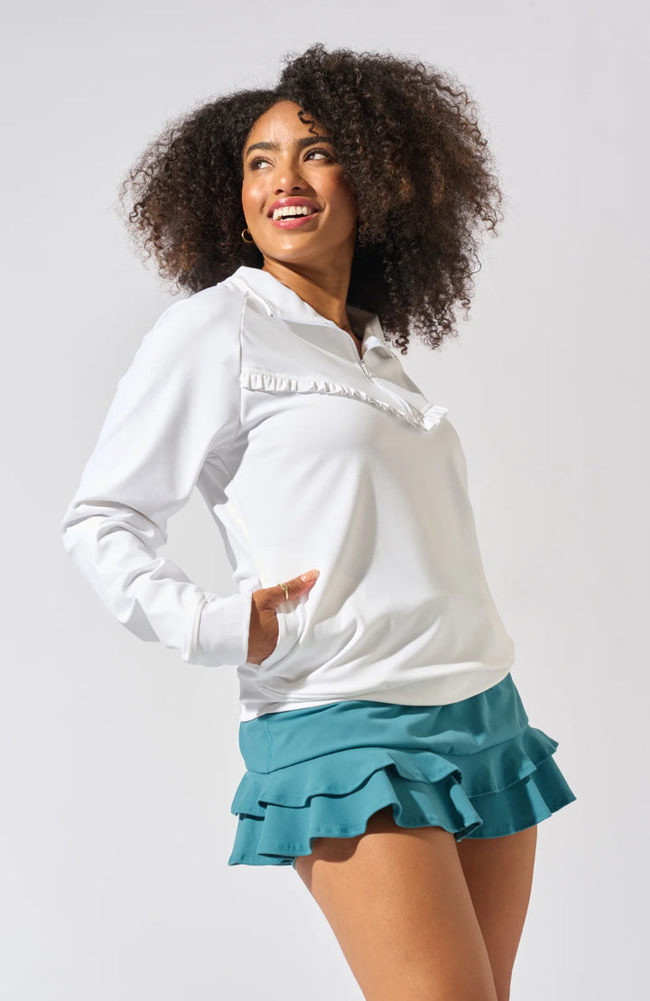 Bobbe Active - Club 1/4 Zip - White - Skorzie