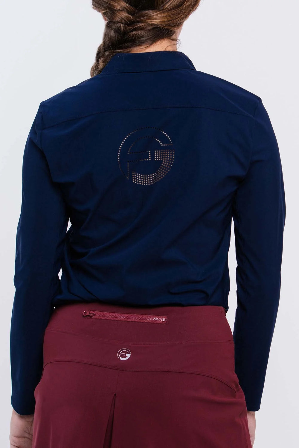 Foray Golf CORE Long Sleeve Polo - Navy - Skorzie