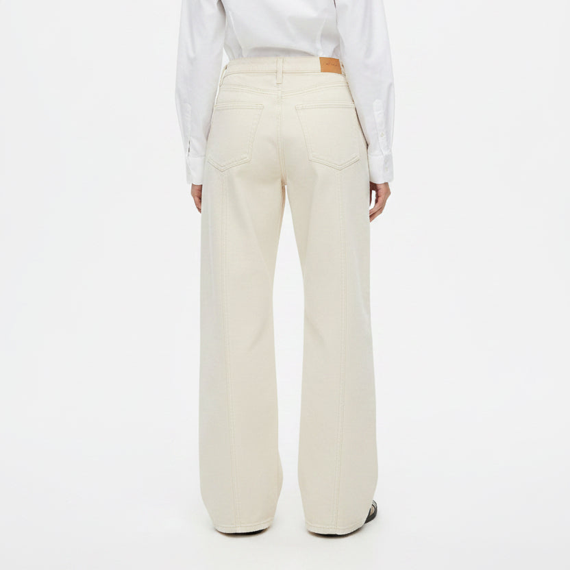 Good American Canvas Cropped Barrel Pants (27") - Canvas - Skorzie