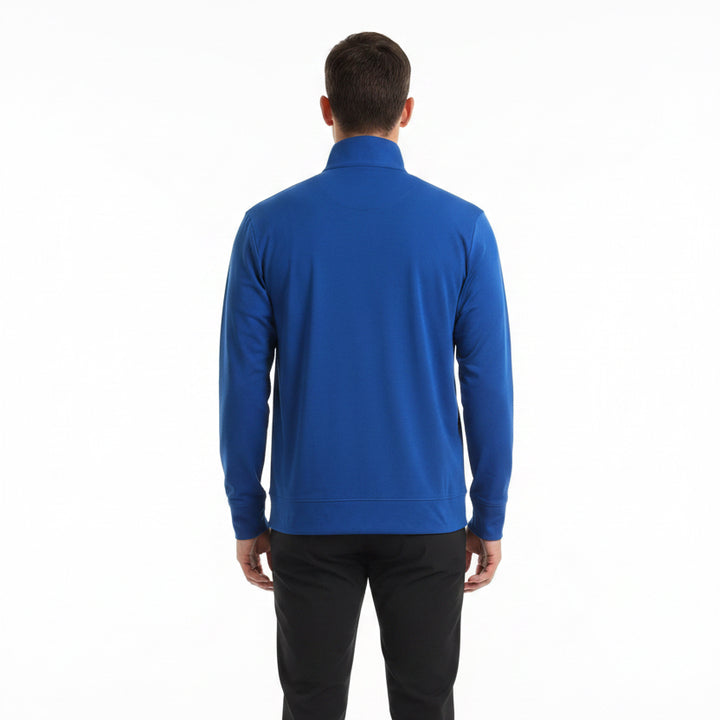 G/FORE Men's Golf Pullover Soft Touch Jersey 1/4 Zip Cobalt Size M