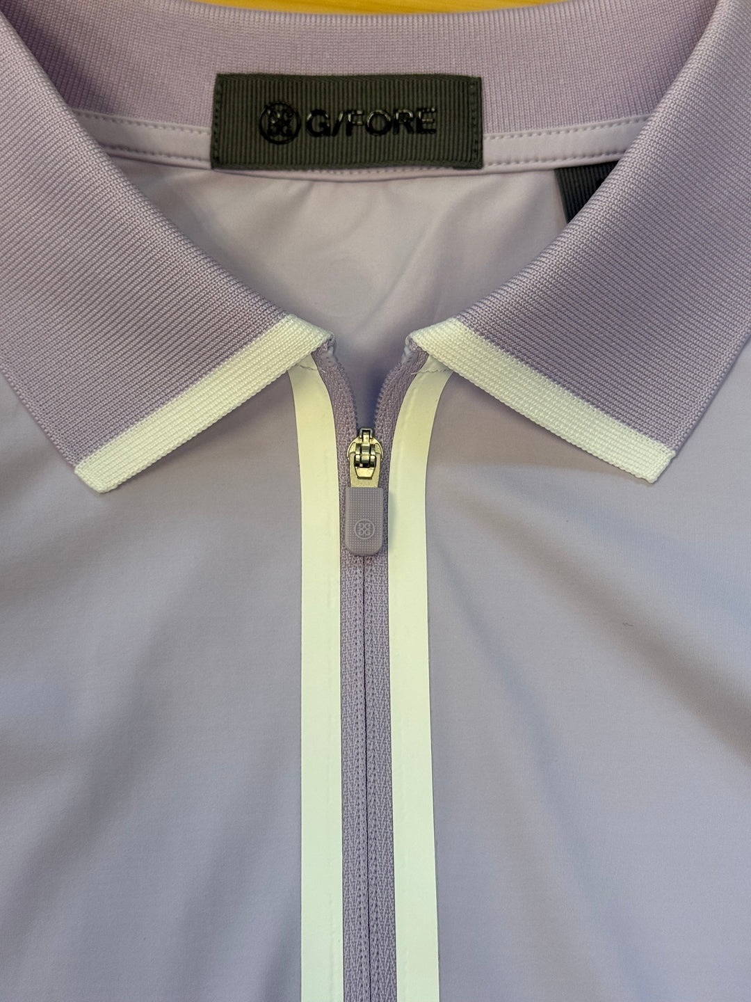 G/FORE Silky Nylon Long Sleeve Zip Polo - Orchid - Small