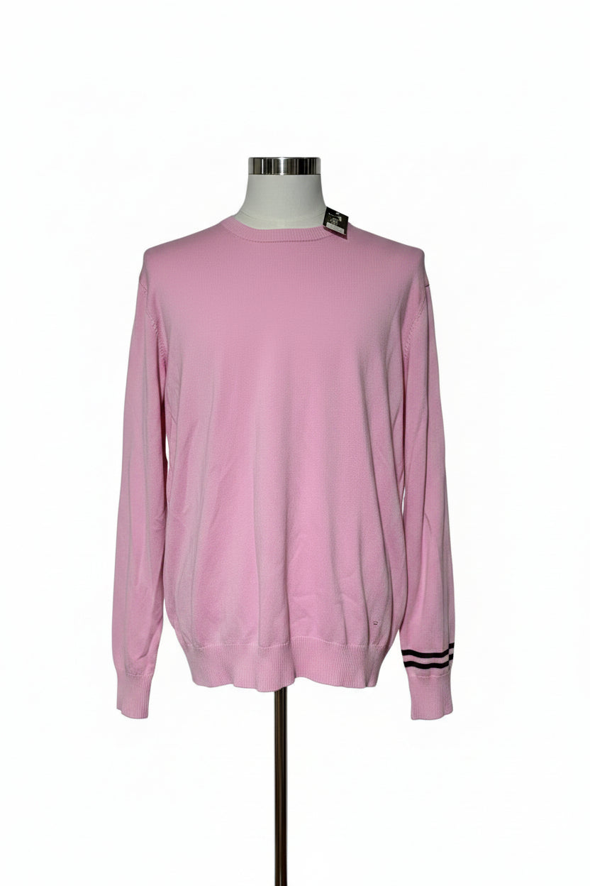 Golftini Men's Crew Neck Sweater - Light Pink - Large - Skorzie