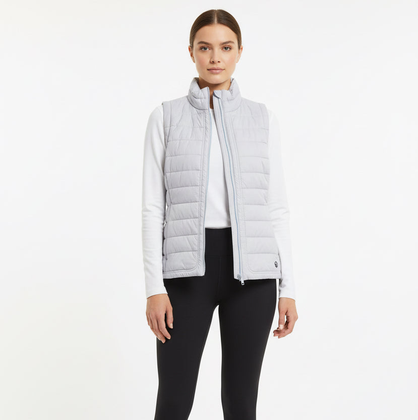 Straight Down Women's Vest Cloud Powder Size S