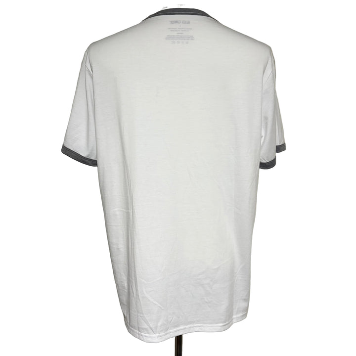 Black Clover Ringer Tee - White - Large (FINAL SALE ITEM) - Skorzie