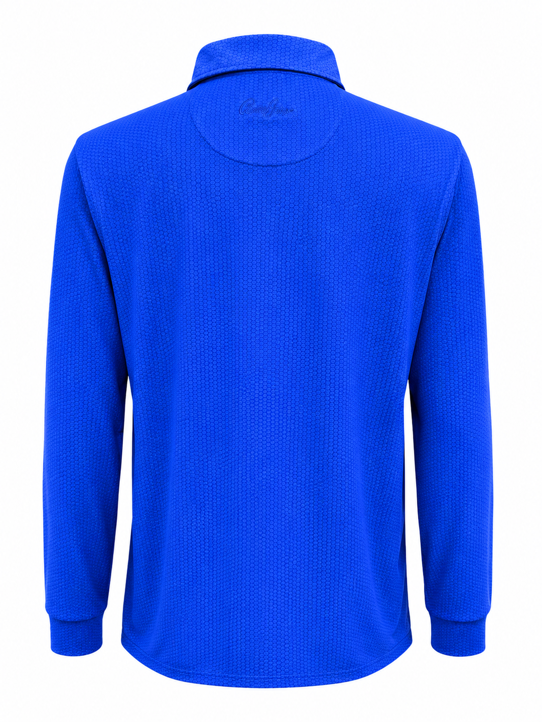 Bobby Jones Performance Jersey Balata Print Long-Sleeve Polo - Blue - XL