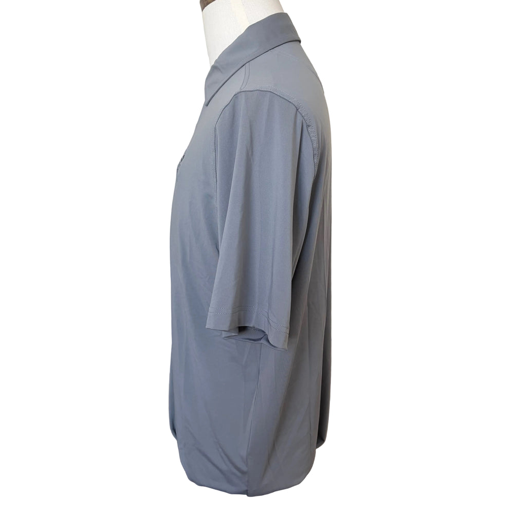 Bobby Jones Performance Jersey Solid Polo (w/ logo) - Graphite - Medium - Skorzie