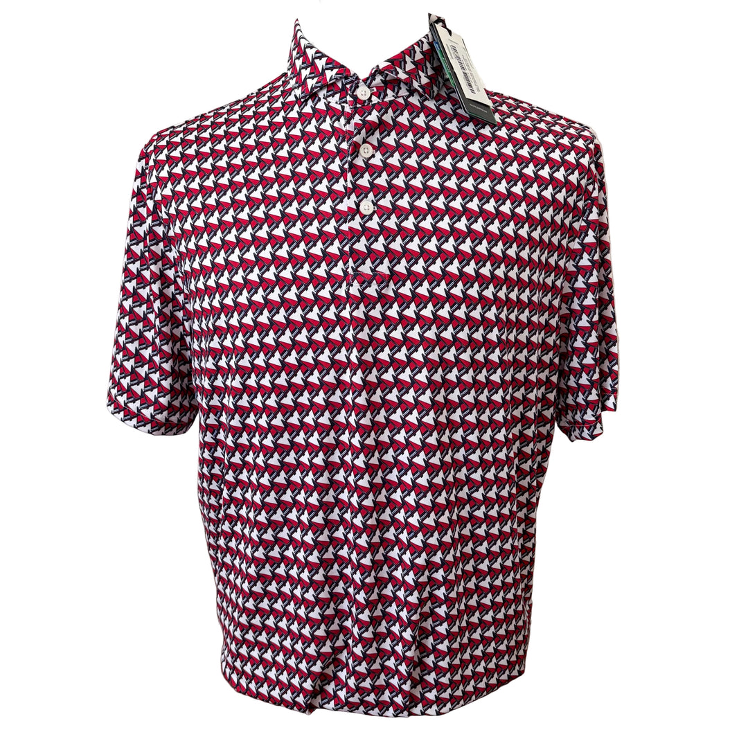 RLX Ralph Lauren Classic Fit Performance Polo (w/logo) - Red Sailboat - Skorzie