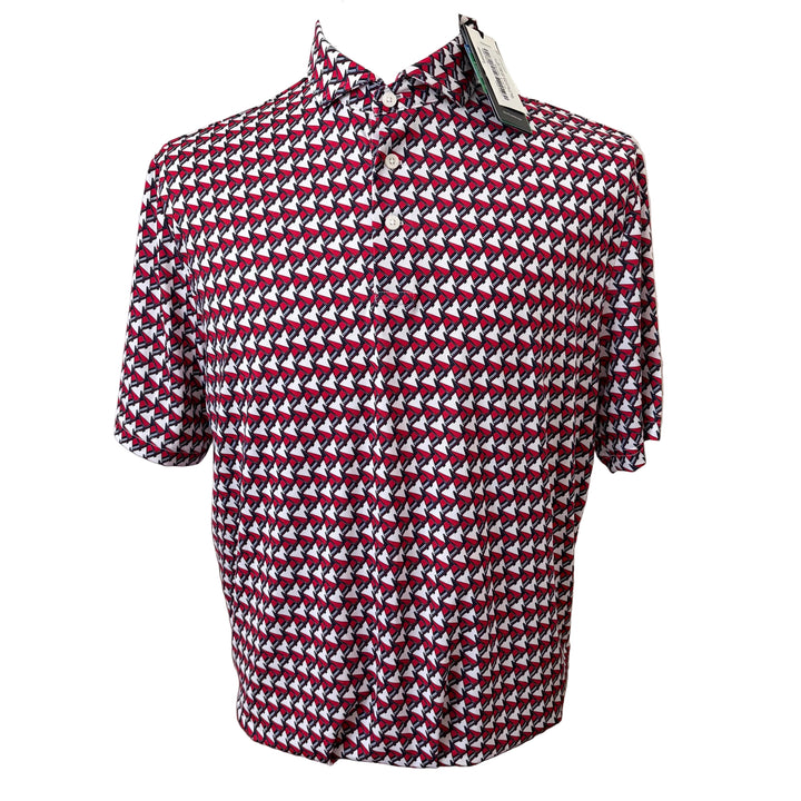 RLX Ralph Lauren Classic Fit Performance Polo (w/logo) - Red Sailboat - Skorzie
