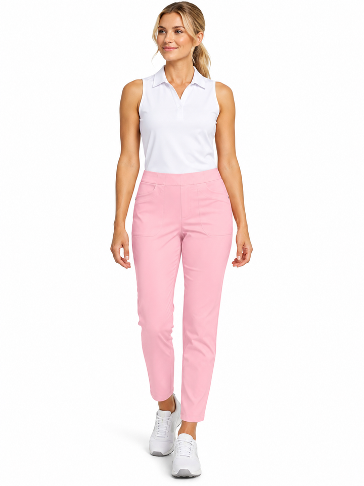 RLX Side Zip Stretch Golf Pants - Light Pink - Size 12 - Skorzie
