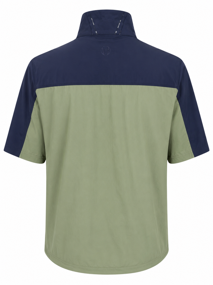 Sunice Glenn Short-Sleeve Water-Repellent WxTech Wind Pullover - Sea Spray - Large