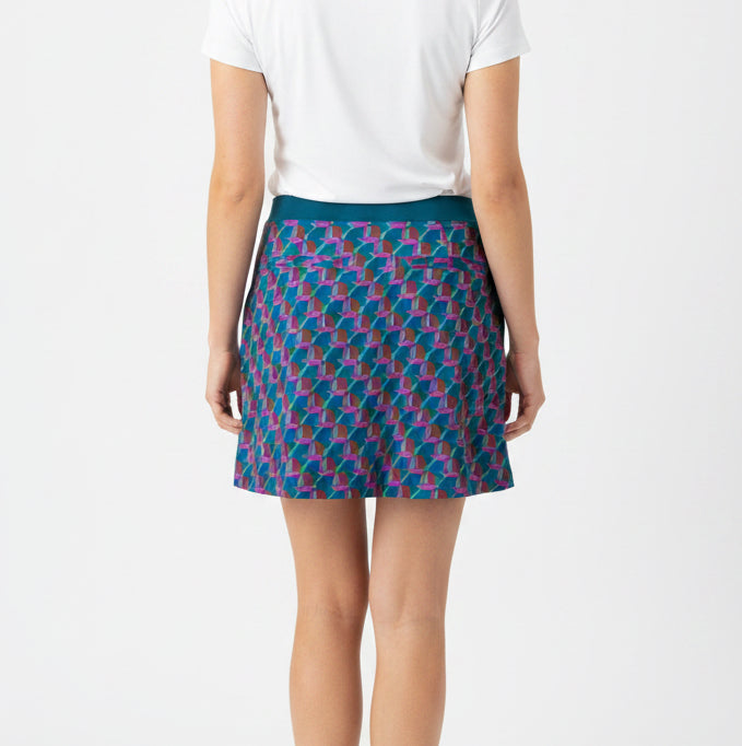 Original Penguin Women's Printed Tennis Skort 16" Chesapeake Bay Size S