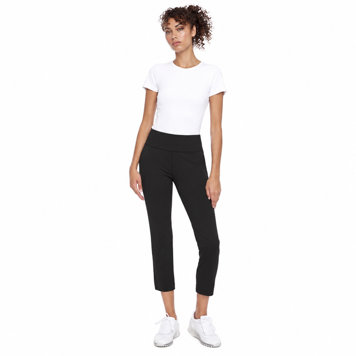 Swing Control Womens Slim Leg Golf Pant (26") - Black
