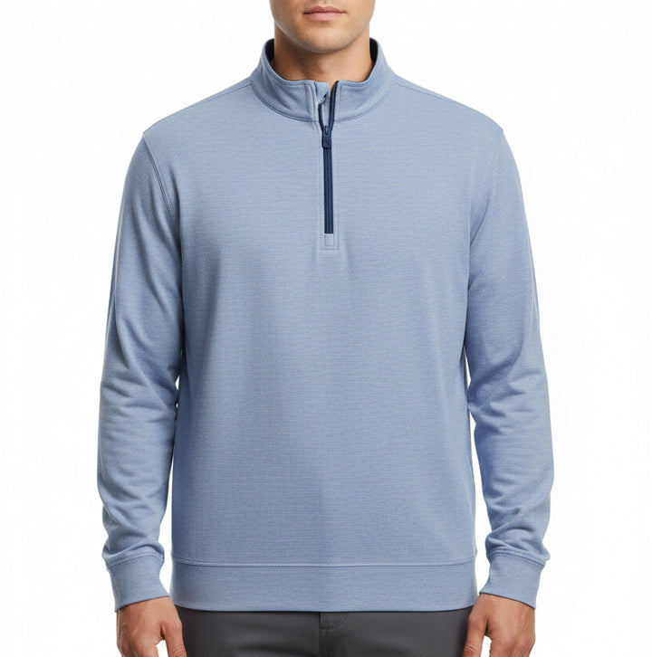 Straight Down Men's Golf Quarter Zip Oceanside 2.0 Tidal Size L