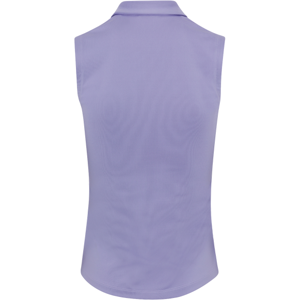 Dunning Freya Jersey Performance Sleeveless Polo - Persian Violet - Skorzie